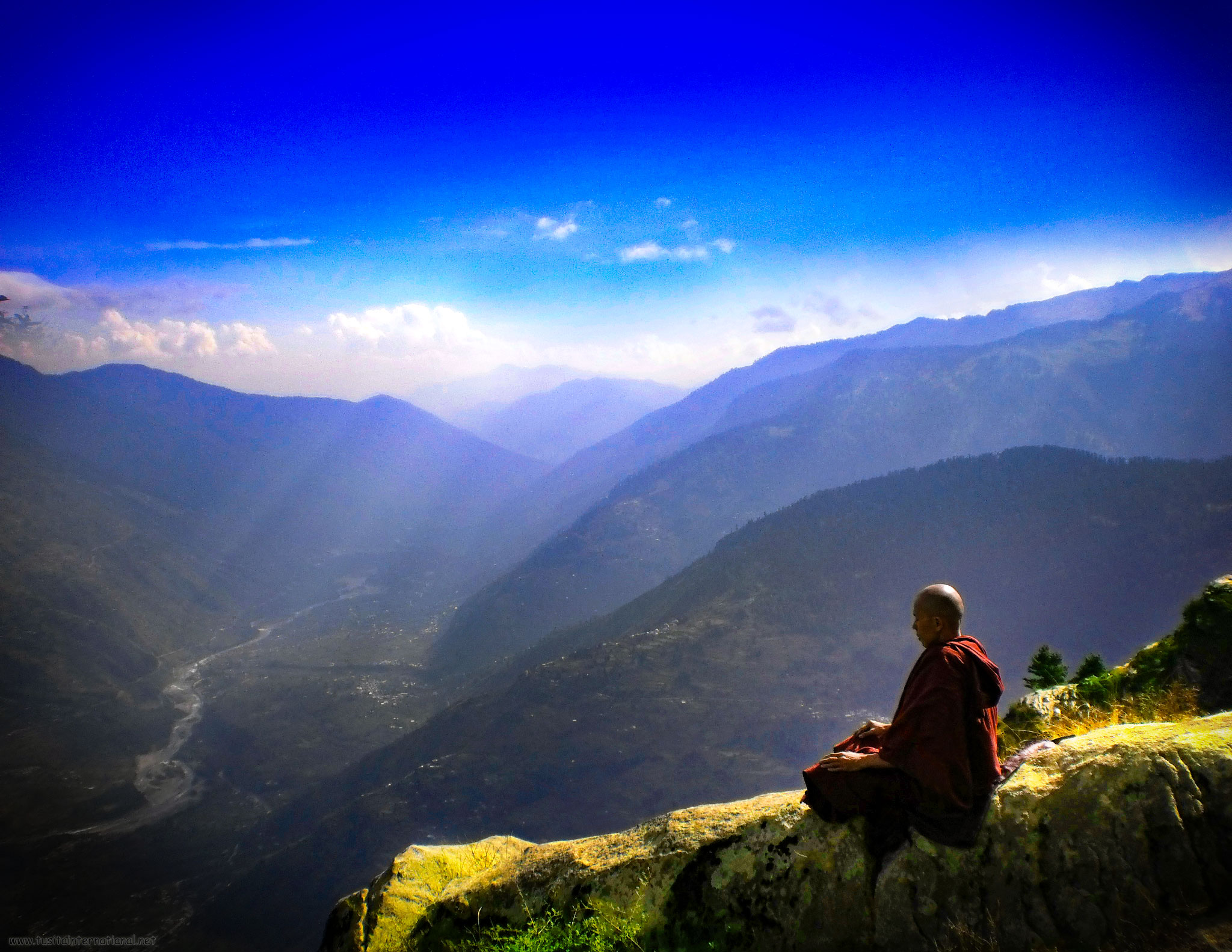 在印度喜马偕而邦的库鲁一个山上