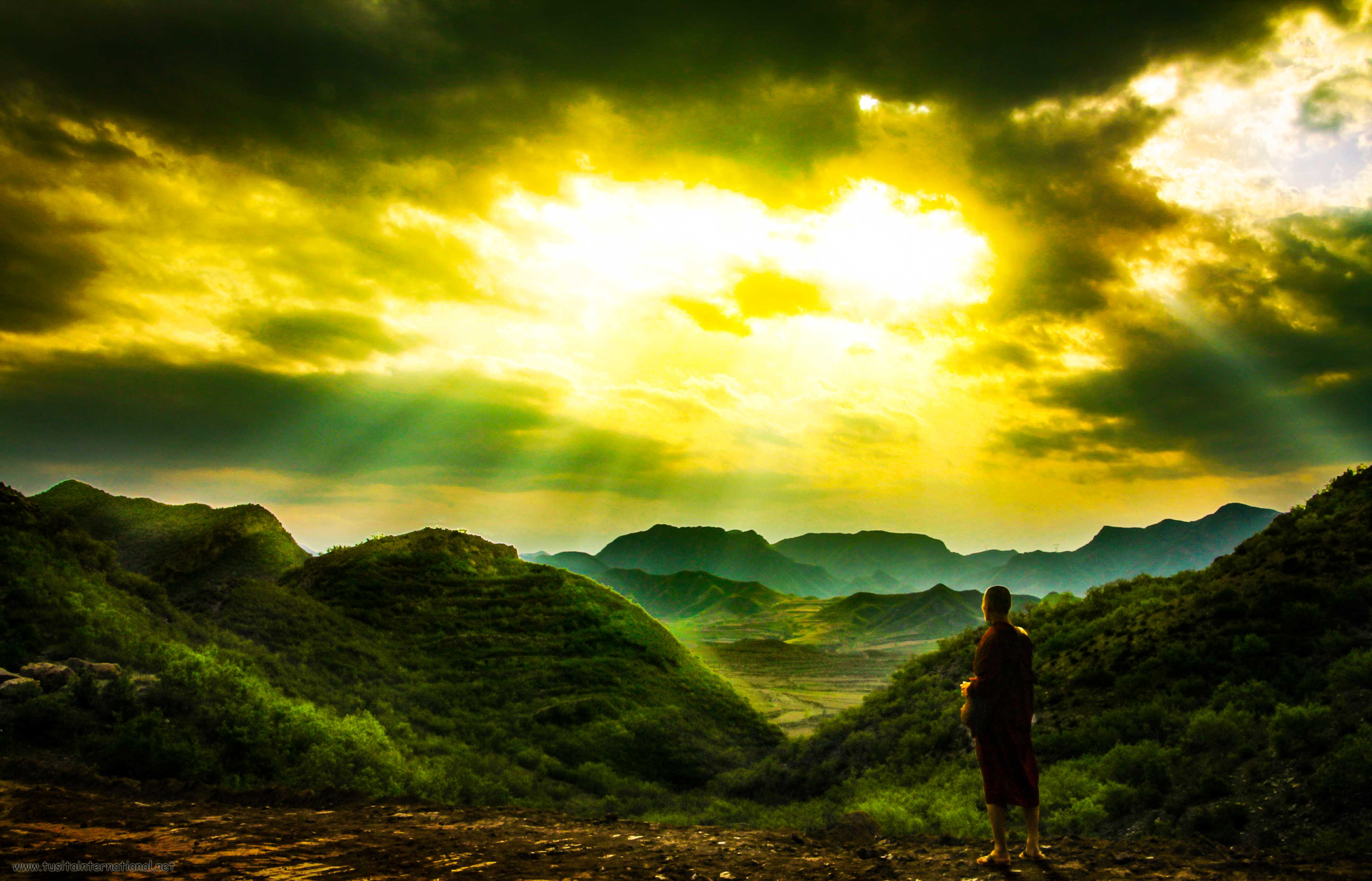 在中国河北省赤城的结界处